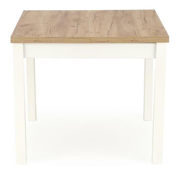 Rozkladací jedálenský stôl 90-125 cm Tango (biela) (pre 4 osôby)