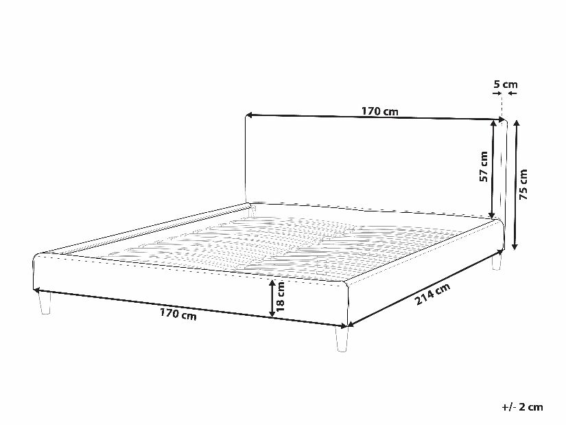 Presvlaka za krevet 200x160 cm Futti (bež) 