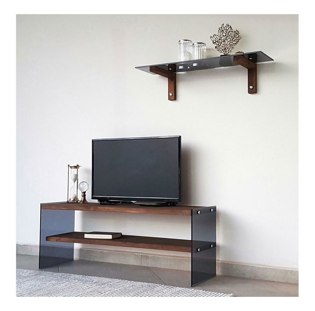 Obývacia stena Vamebo 3 (orech + dymová) 