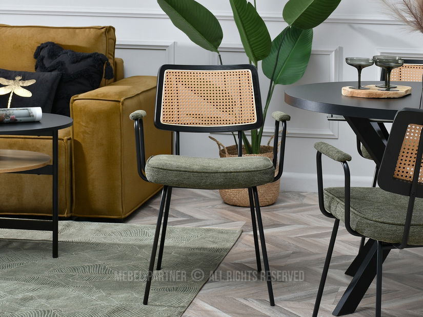 Stolička Cleo (kaki + čierna)