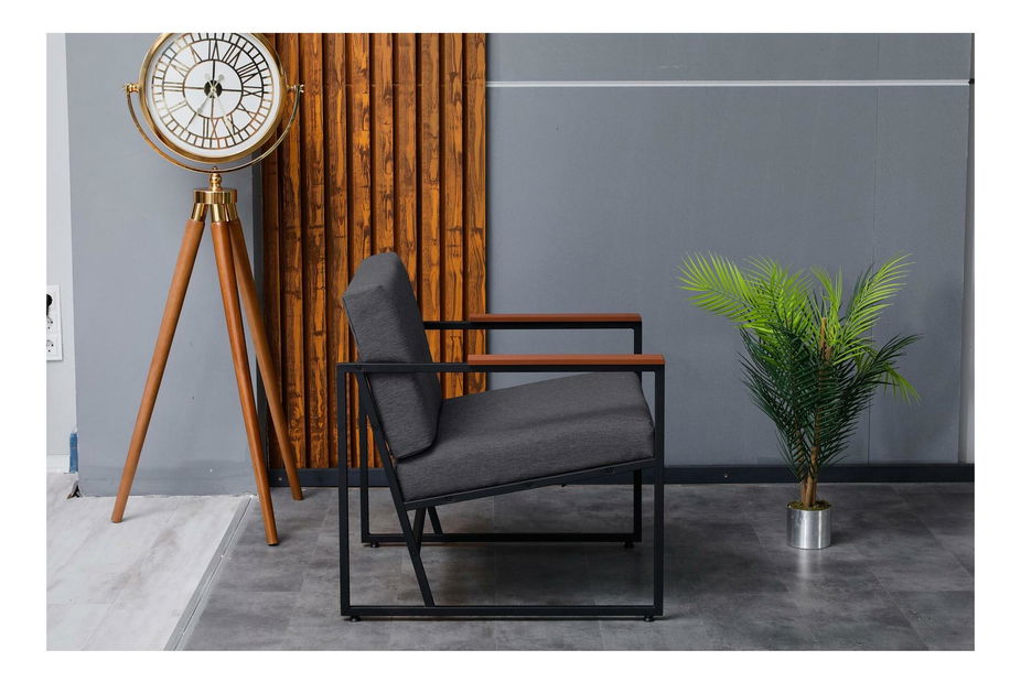 Fotelja Vantolazzo (dim + crna)