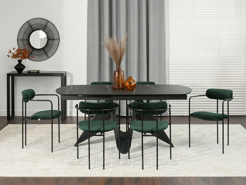 Scaun Magnus (verde + negru)