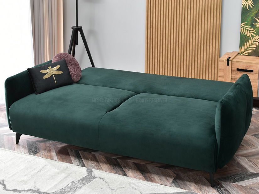 Kétszemélyes kanapé Lasciare (zöld + fekete)