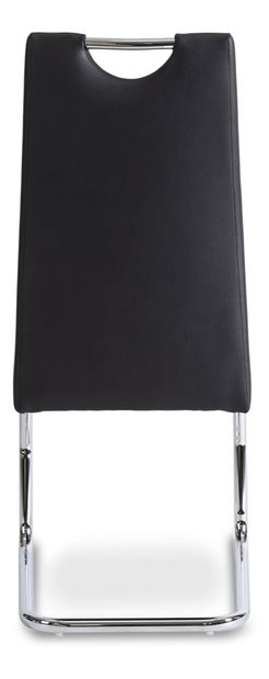 Blagovaonska stolica Lesione (crna eko koža) 