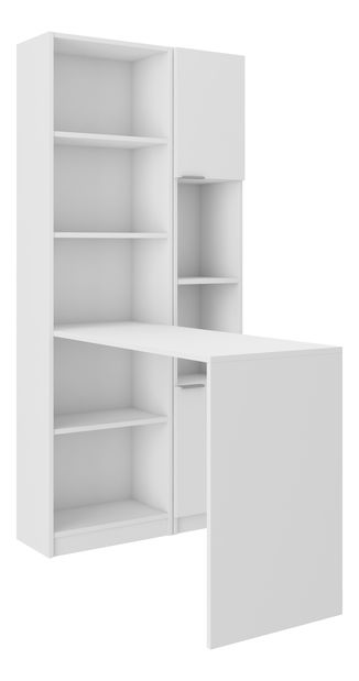 Rohový PC stolík Pavlo II (biela)