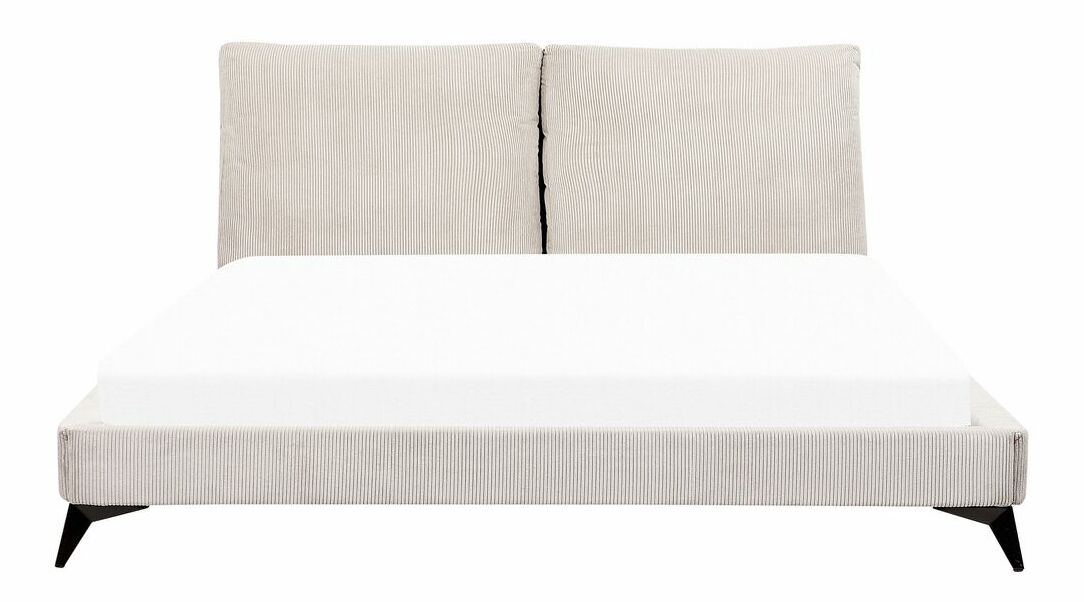 Manželská posteľ 180 cm Mellody (svetlobéžová) (s roštom)