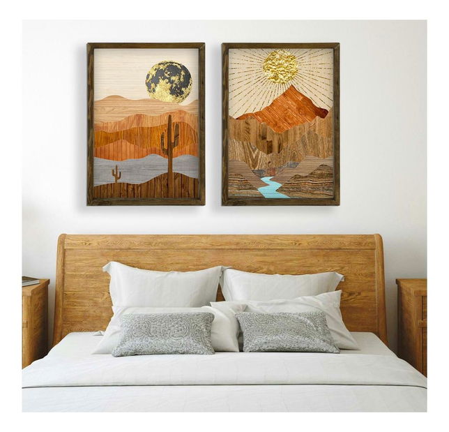 Ozdobný zarámovaný obraz Mobune 2 (viacfarebné) 