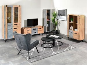 Set za dnevni boravak Subrayado 02 (hrast + crna)