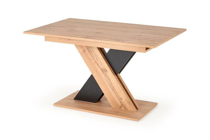 Étkezőasztal Silver (sötétszürke + fekete)