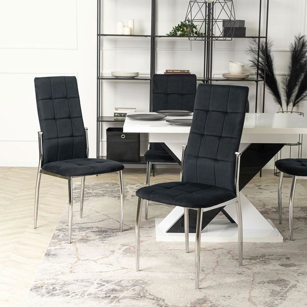 Étkezőszék Marinaleda (fekete szövet) 