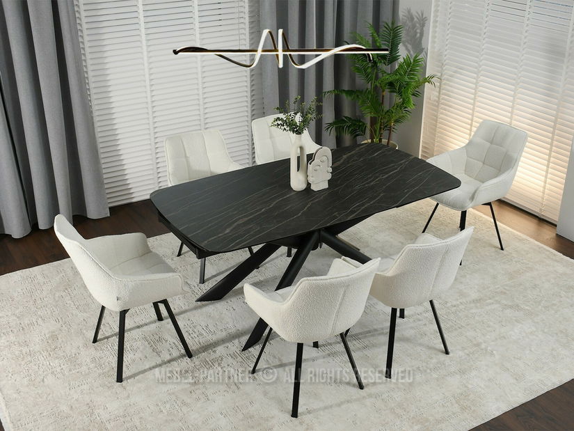 Scaun Aranbura (crem + auriu)