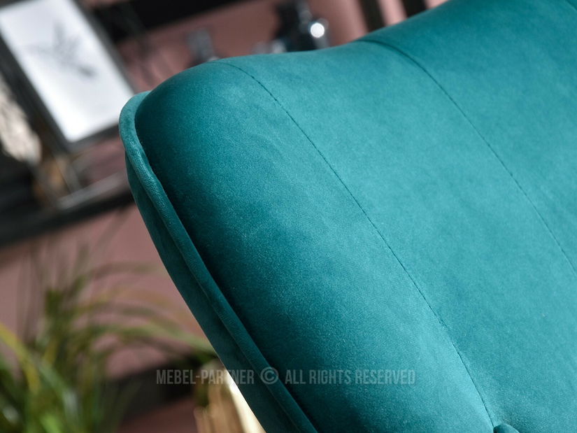 Fotel Truni (türkiz + fekete)