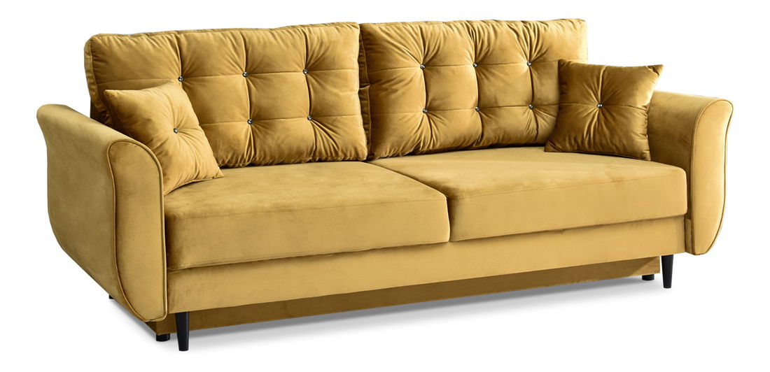 Kétszemélyes kanapé Lirica (fekete)