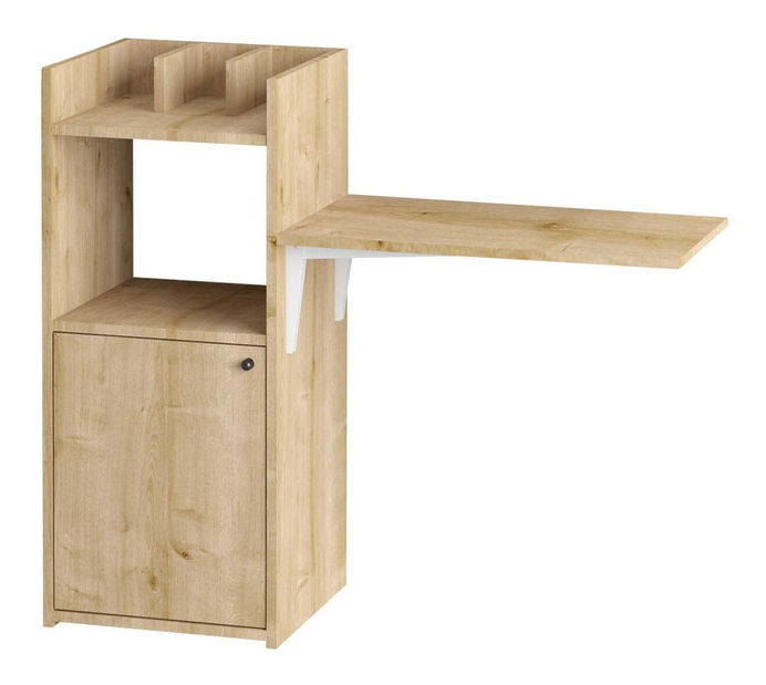 Masă PC Aliex 10 (nuc + negru)