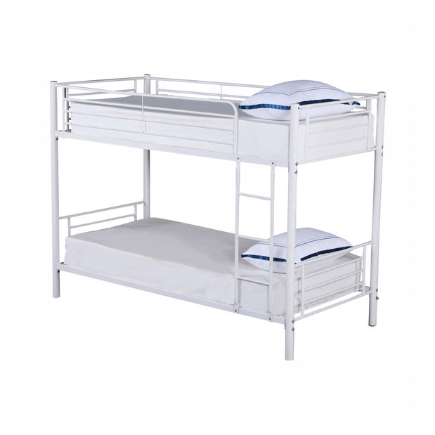 Emeletes gyerekágy 90 cm Kamila (fehér) (ágyráccsal)