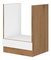 Donji kuhinjski ormarić za pećnicu Virion 60 D GAZ BB (hrast lancelot + bijela )