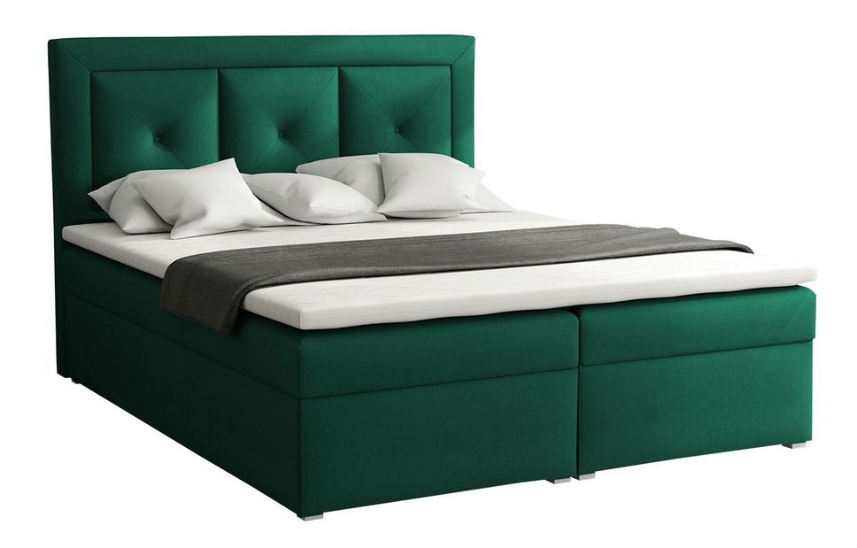 Manželská posteľ 160cm Koala (tmavosivá)