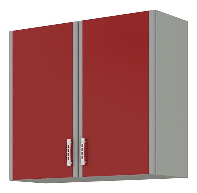 Horná kuchynská skrinka Elissa 80 G 72 2F (sivá platinová)