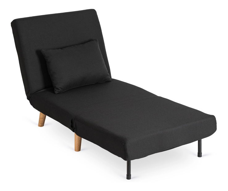 Széthúzható fotel Motecacleta 1 (fekete) 