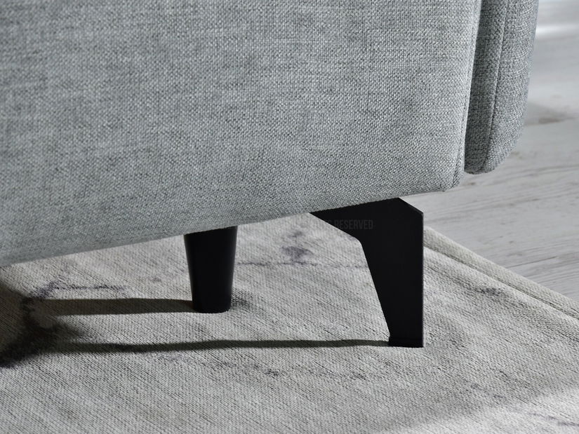 Pohovka dvojsedačka Lasciare (sivá + čierna)