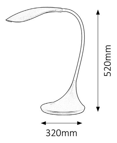 Asztali lámpa Dominic 4167 (pezsgő)