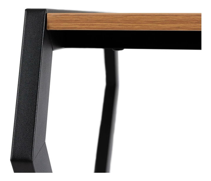 Masă de scris Mecanico (stejar auriu + negru) 