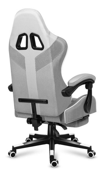 Fotoliu gaming Fusion 4.7 (alb + gri)