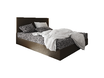 Manželská posteľ  Boxspring 160 cm Lilac Comfort (vzor + hnedá) (s matracom a úložným priestorom)