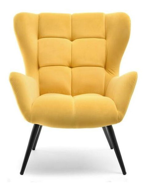 Fotel Kikino (sárga + fekete)