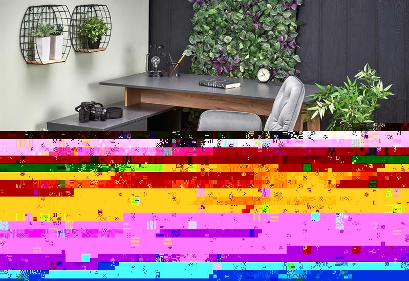 PC asztal Syra XL (antracit + wotan tölgy) 