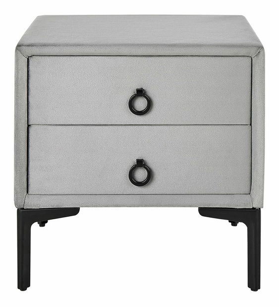 Nočný stolík SANAZA (sivá)