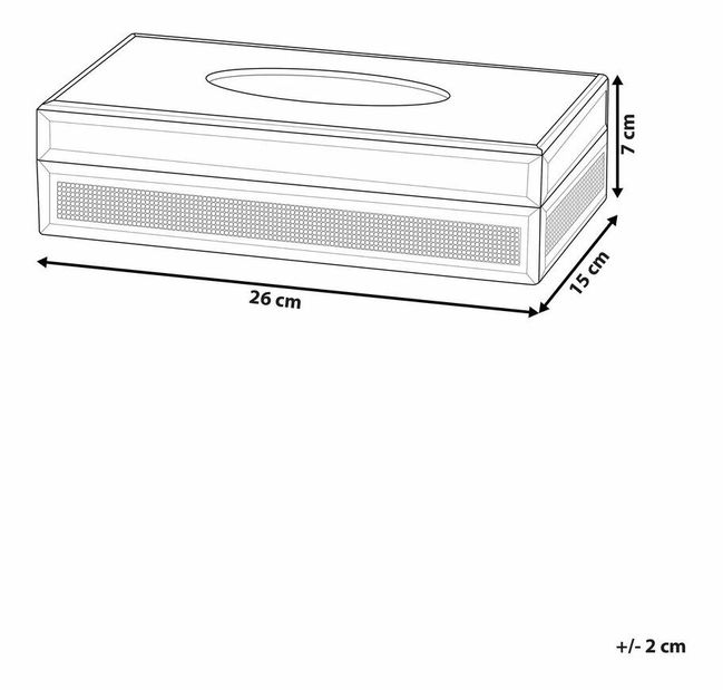 Terítőtároló szekrény Charleen (ezüst)