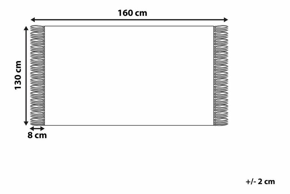 Deka 160x130 cm TANAMI (textil) (ružová)