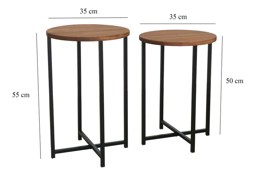 Set 2buc. măsuțe cafea Nell