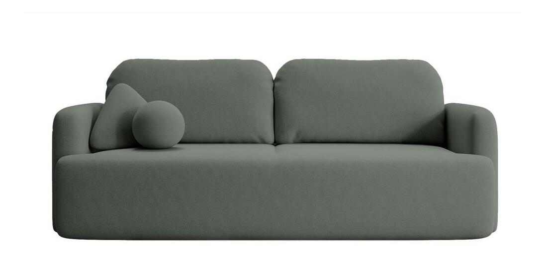 Háromszemélyes kanapé Linaki (világos szürkés fekete + fekete)