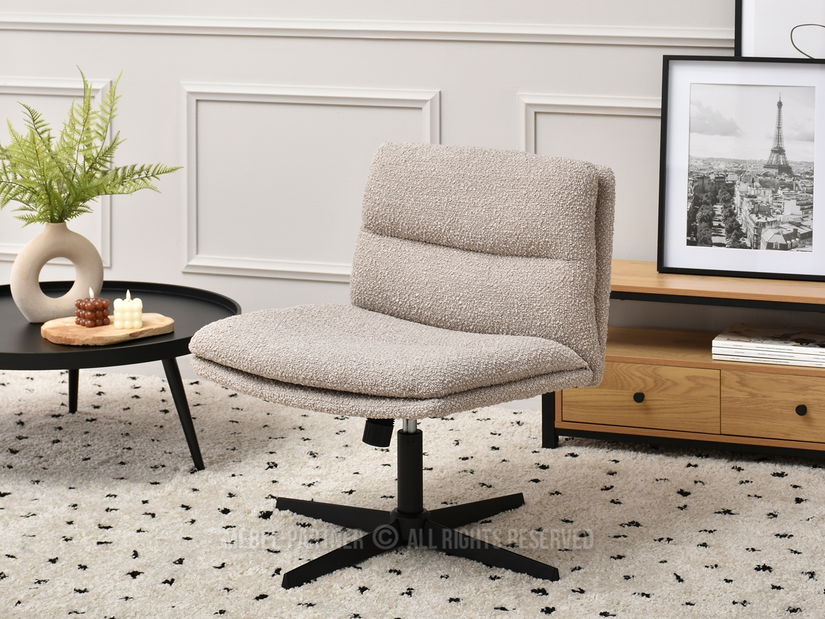 Stolička Sky (béžová + čierna)