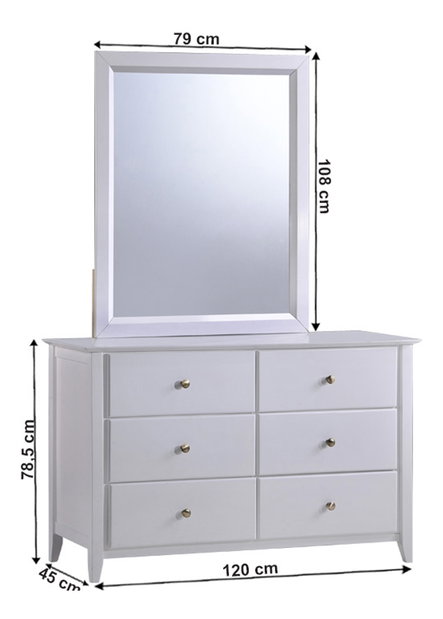 Komoda s ogledalom Jalla 6