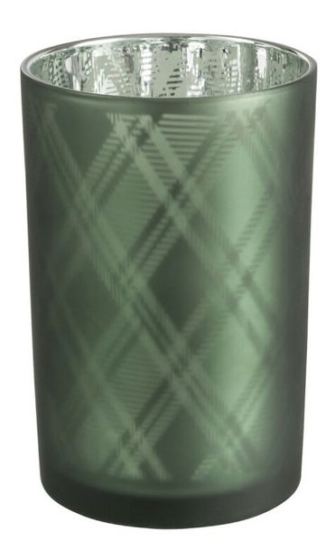 Svietnik Jolipa Na čajovú sviečku Christmas Spirit (12x12x18cm) (Zelená)