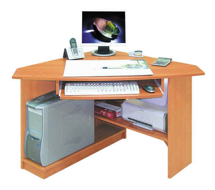 Rohový PC stolík Caro
