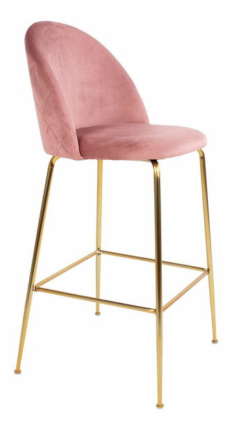 Barová stolička Llonina (ružová)