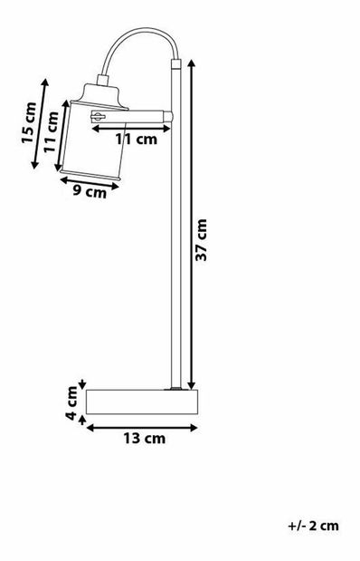 Asztali lámpa Marioka (fekete)