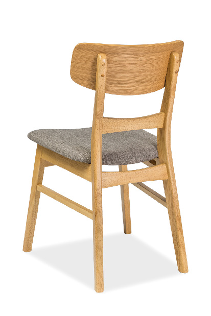 Set 2 buc. scaune sufragerie Lucida (Stejar + gri) *vânzare