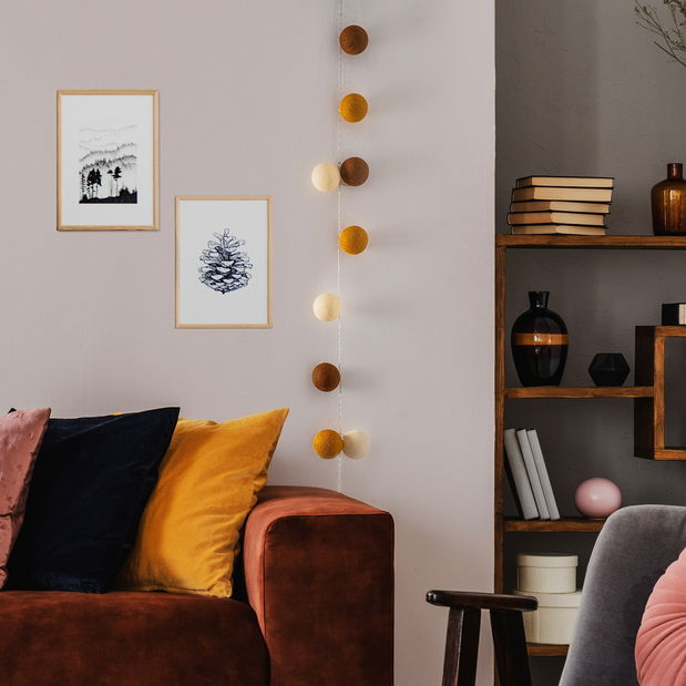 Fali lámpa Asir Carameli