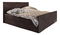 Franciaágy  Boxspring 200 cm Milagros 4 (sötétbarna) (matraccal és tárolóhellyel)