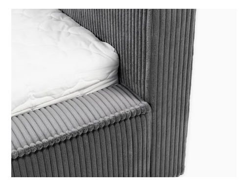 Pat matrimonial 180 cm Gretty S (Albastru închis) (cu somieră) (cu sp. depozitare)