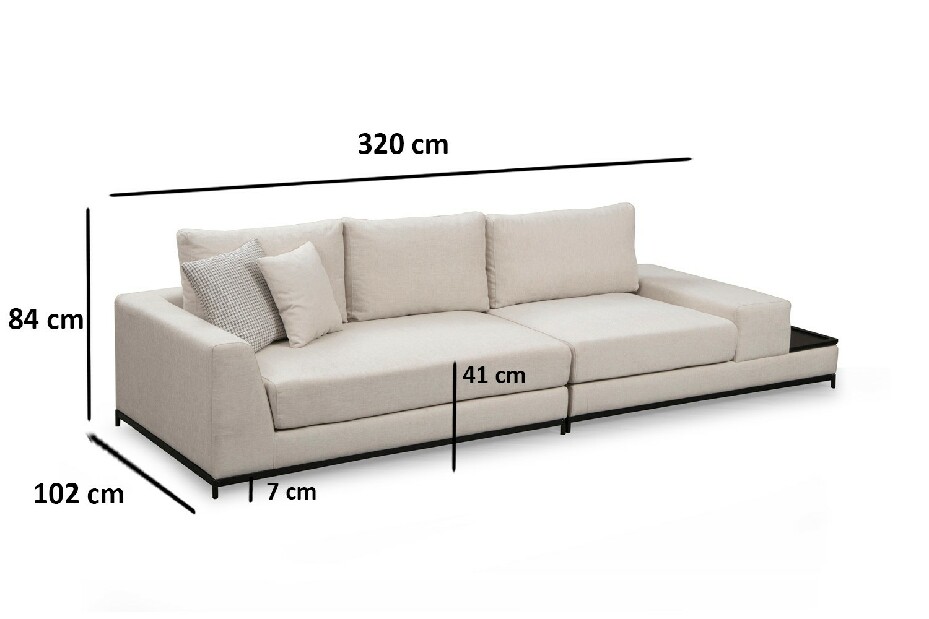 Sofa Lujza (bež)