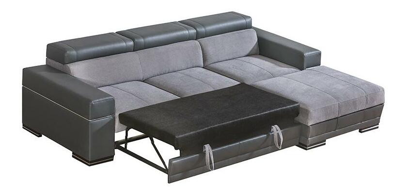 Rohová sedačka Pyrus 2 (sivá + čierna) (P)