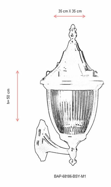 Vonkajšie nástenné svietidlo Devonte (čierna)