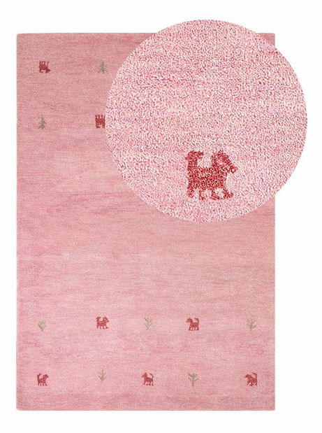 Covor 140 x 200 cm Yulat (roz)