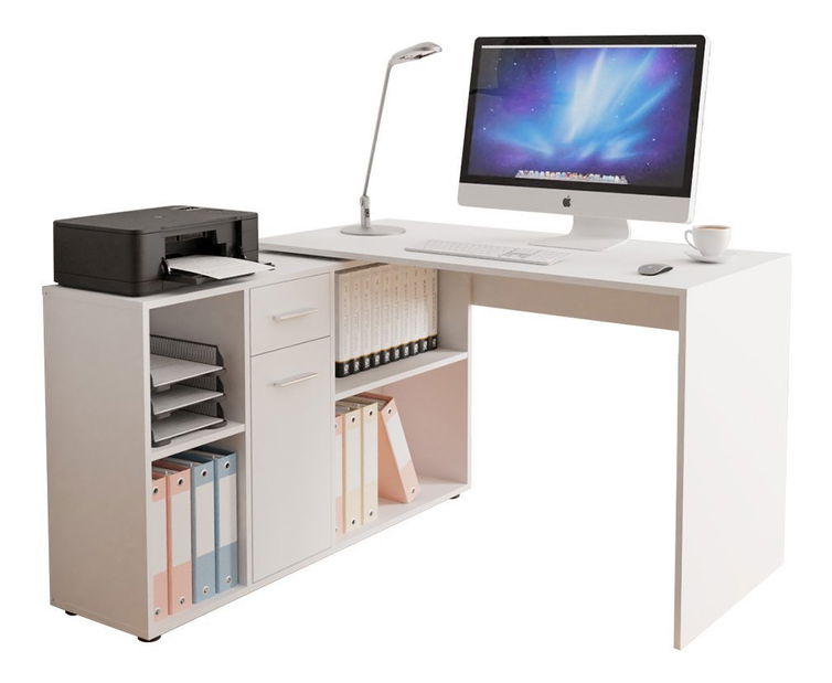 PC stol Deborah (bijela) *outlet moguća oštećenja